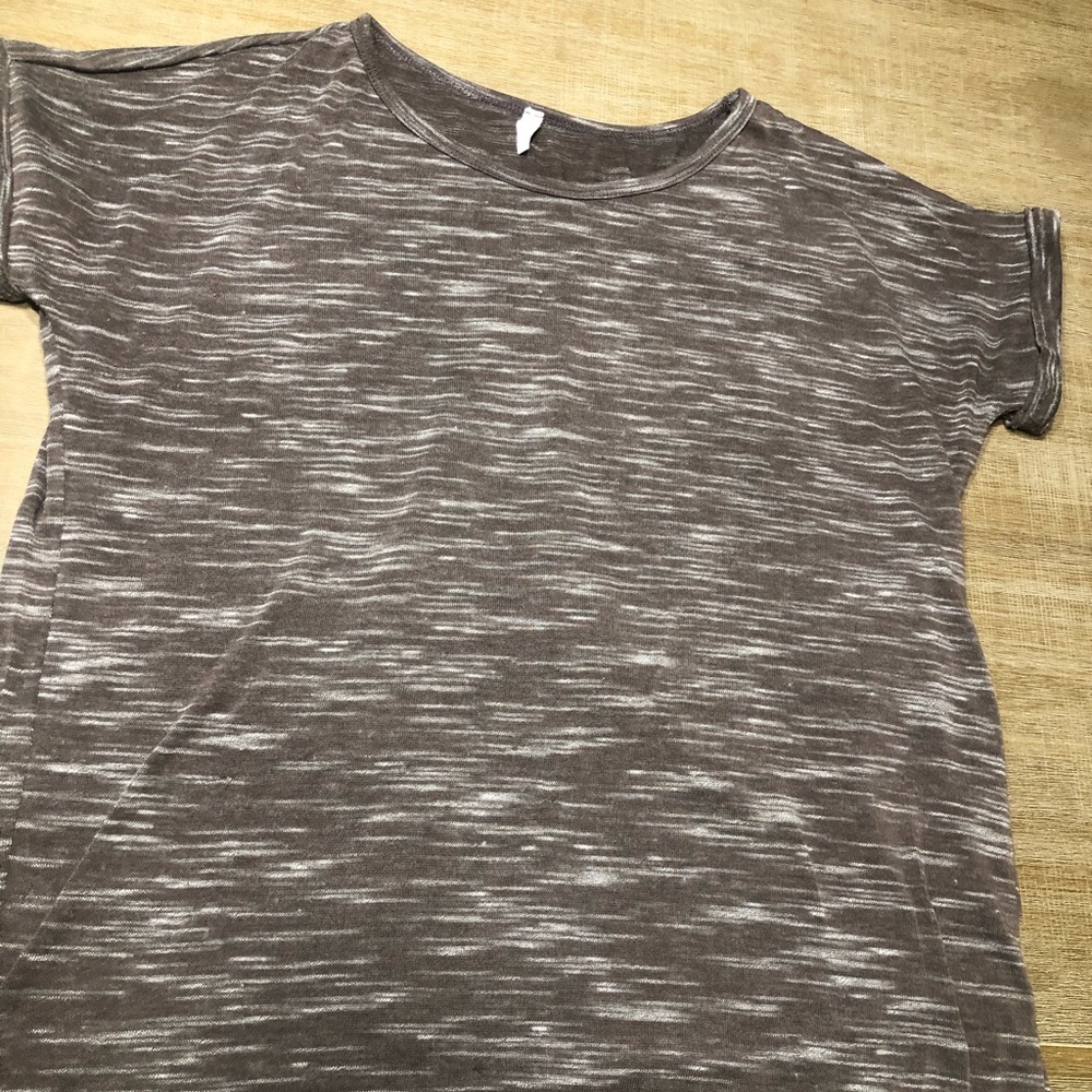 Pinkblush comfy knit charcoal top